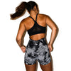 Tie Dye (Black&Gray) Seamless Contour Shorts - Alay Nation